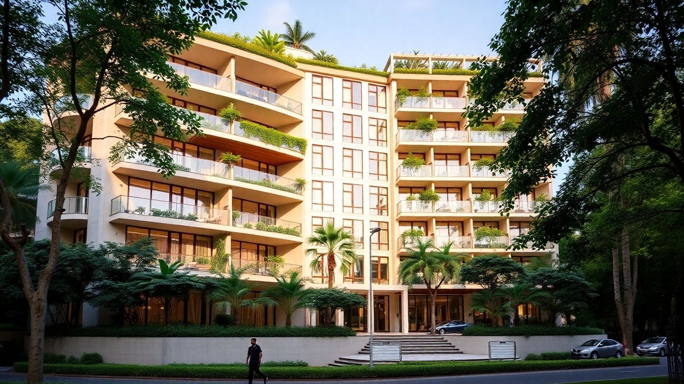 Luxury apartment building in Bandra, Mumbai